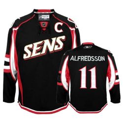 Cheap Daniel Alfredsson Senators Jersey #11 Black with C From China