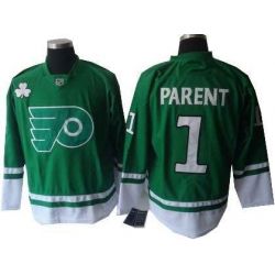 Cheap Bernie Parent Flyers Jersey #1 Green St Patricks Day From China