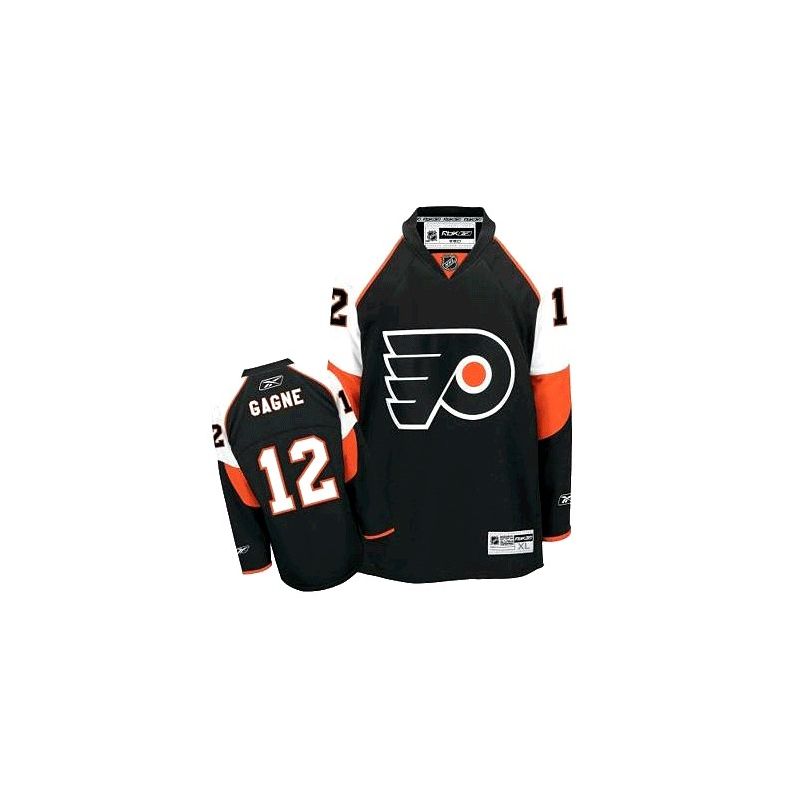 Cheap Simon Gagne Flyers Jersey #12 Black From China