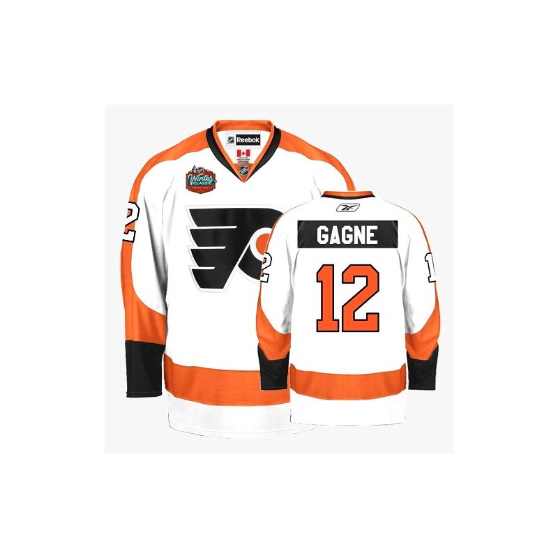 Cheap Simon Gagne Flyers Jersey #12 White Winter Classic From China