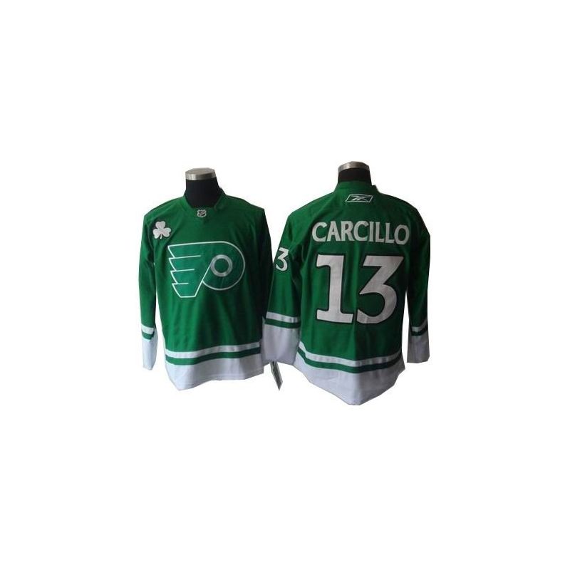 Cheap Daniel Carcillo Flyers Jersey #13 Green St Patricks Day From China