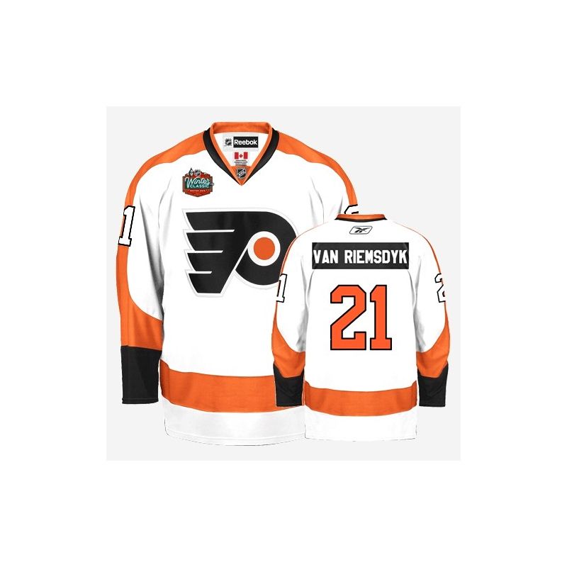 Cheap James Van Riemsdyk Flyers Jersey #21 White Winter Classic From China