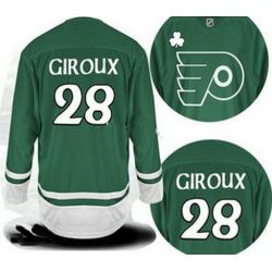 Cheap Claude Giroux Flyers Jersey #28 Green St Patricks Day From China