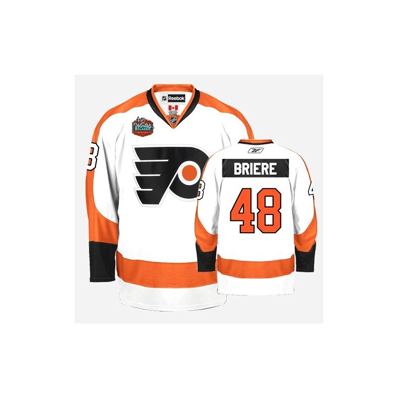 Cheap Danny Briere Flyers Jersey #48 White Winter Classic From China