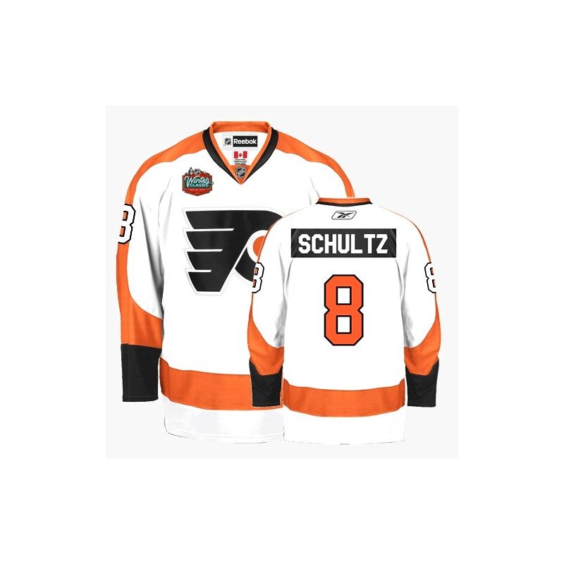 Cheap Dave Schultz Flyers Jersey #8 White Winter Classic From China