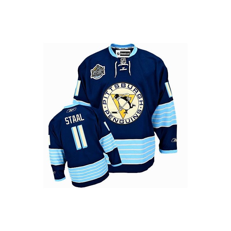 Cheap Jordan Staal Penguins Jersey #11 Blue 2011 Winter Classic From China