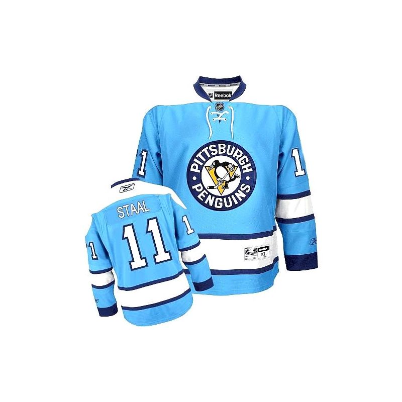 Cheap Jordan Staal Penguins Jersey #11 Light Blue From China