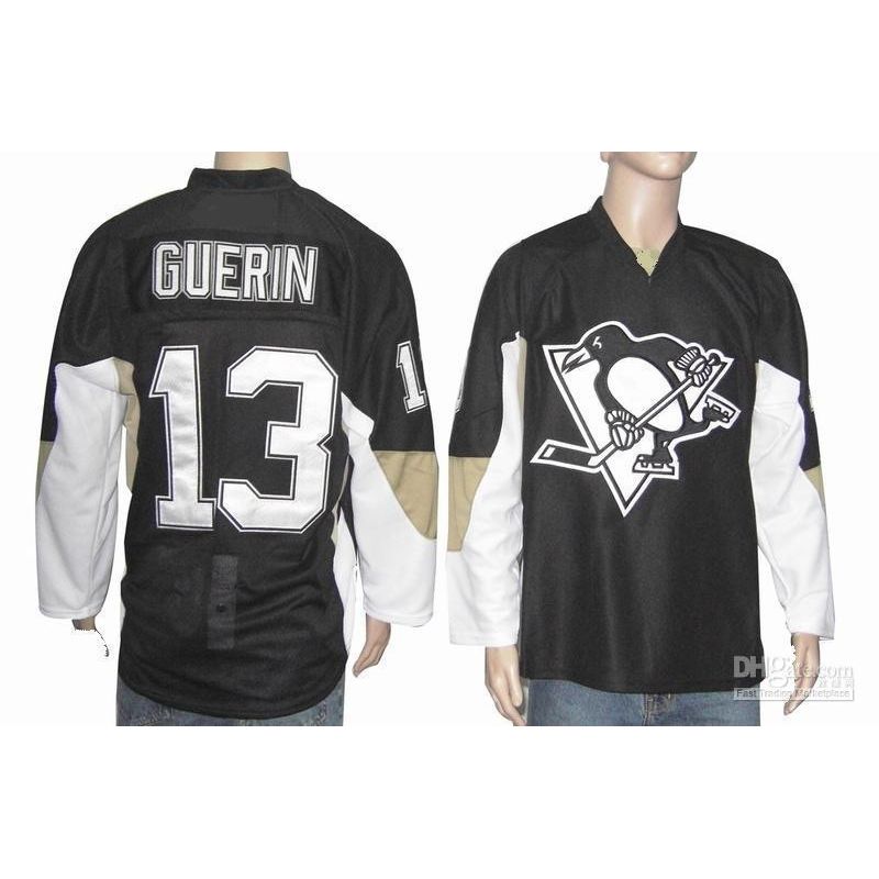 Cheap Bill Guerin Penguins Jersey #13 Black From China