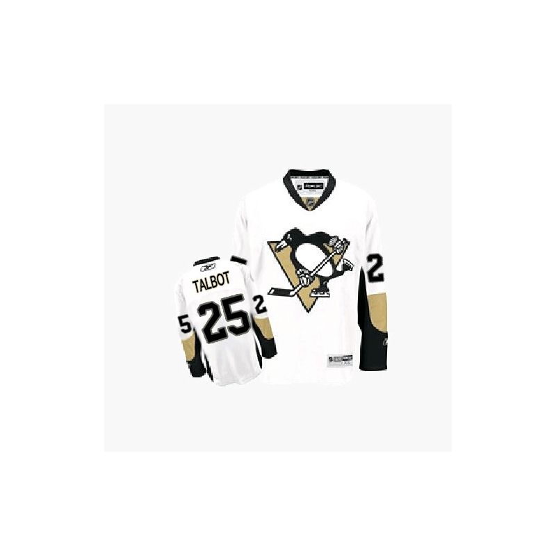 Cheap Maxime Talbot Penguins Jersey #25 White Road From China