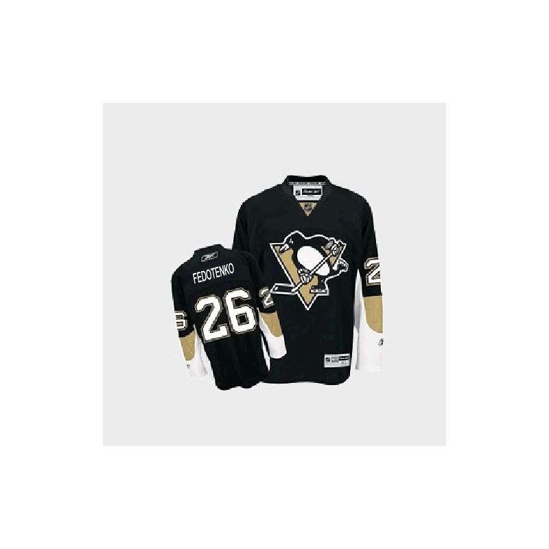 Cheap Ruslan Fedotenko Penguins Jersey #26 Black From China