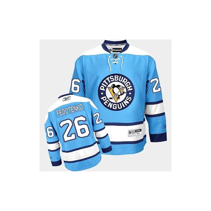 Cheap Ruslan Fedotenko Penguins Jersey #26 Light Blue From China