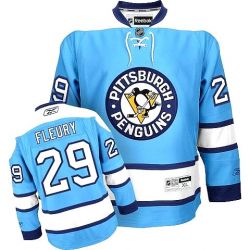 Cheap Andre Fleury Penguins Jersey #29 Light Blue From China