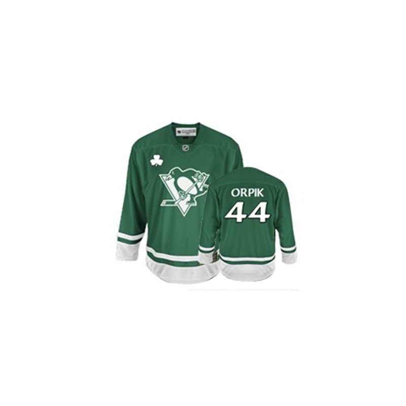 Cheap Brooks Orpik Penguins Jersey #44 Green St Patricks Day From China