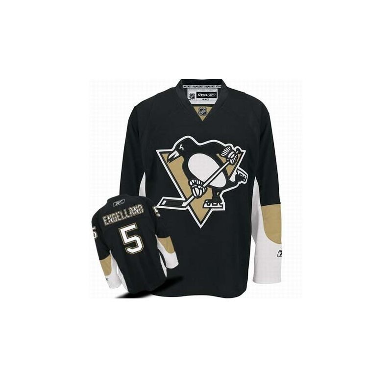 Cheap Deryk Engelland Penguins Jersey #5 Black From China