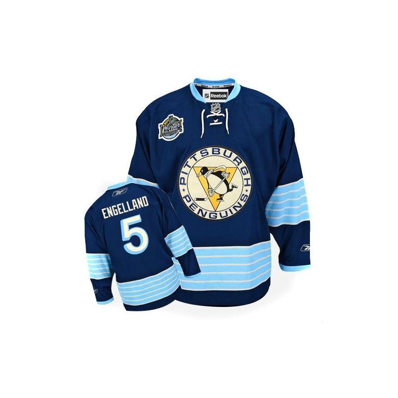 Cheap Deryk Engelland Penguins Jersey #5 Blue 2011Winter Classic From China