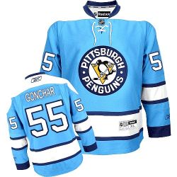 Cheap Sergei Gonchar Penguins Jersey #55 Light Blue From China