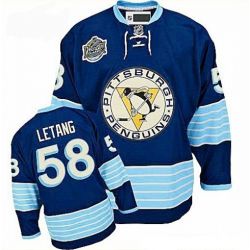 Cheap Kris Letang Penguins Jersey #58 Blue Winter Classic From China