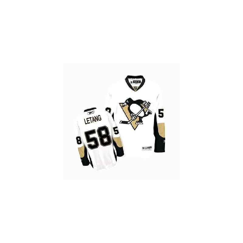 Cheap Kris Letang Penguins Jersey #58 White Road From China