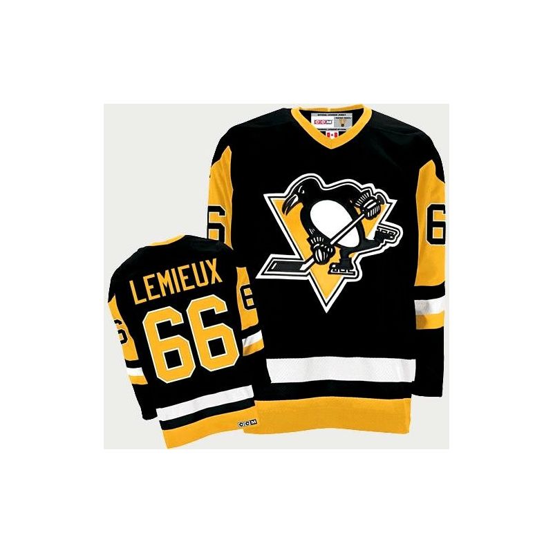 Cheap Mario Lemieux Penguins Jersey #66 Black From China