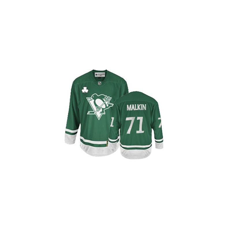 Cheap Evgeni Malkin Penguins Jersey #71 Green St Patricks Day From China