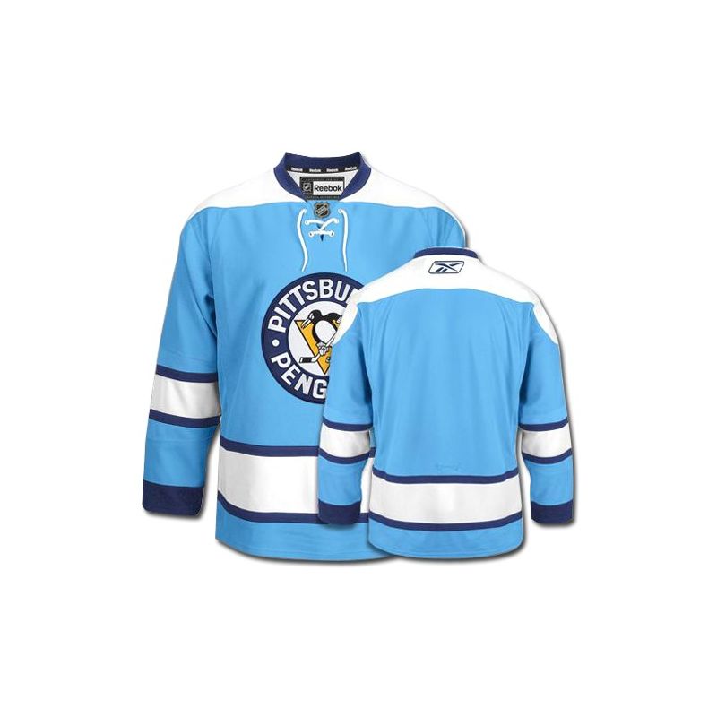 Cheap Penguins Blank Jersey Light Blue From China