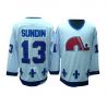 Cheap Mats Sundin Quebec Nordiques Jersey #13 White Throwback From China