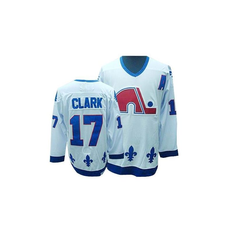 Cheap Wendel Clark Quebec Nordiques Jersey #17 White Throwback From China