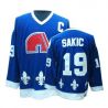 Cheap Joe Sakic Quebec Nordiques Jersey #19 Blue Throwback From China