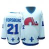 Cheap Peter Forsberg Quebec Nordiques Jersey #21 White Throwback From China