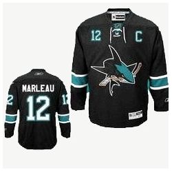 Cheap Patrick Marleau Sharks Jersey #12 Black From China