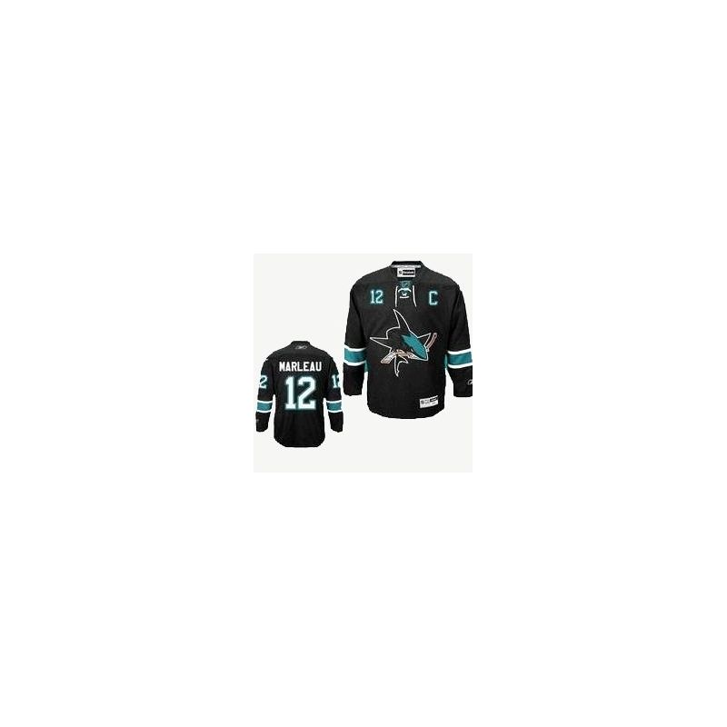 Cheap Patrick Marleau Sharks Jersey #12 Black From China