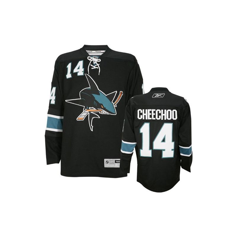 Cheap Jonathan Cheechoo Sharks Jersey #14 Black From China