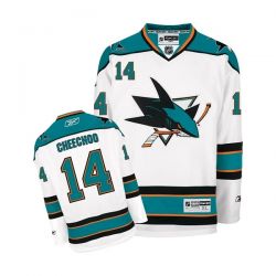 Cheap Jonathan Cheechoo Sharks Jersey #14 White Road From China