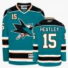 Cheap Dany Heatley Sharks Jersey #15 Blue From China