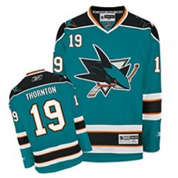 Cheap Joe Thornton Sharks Jersey #19 Green From China