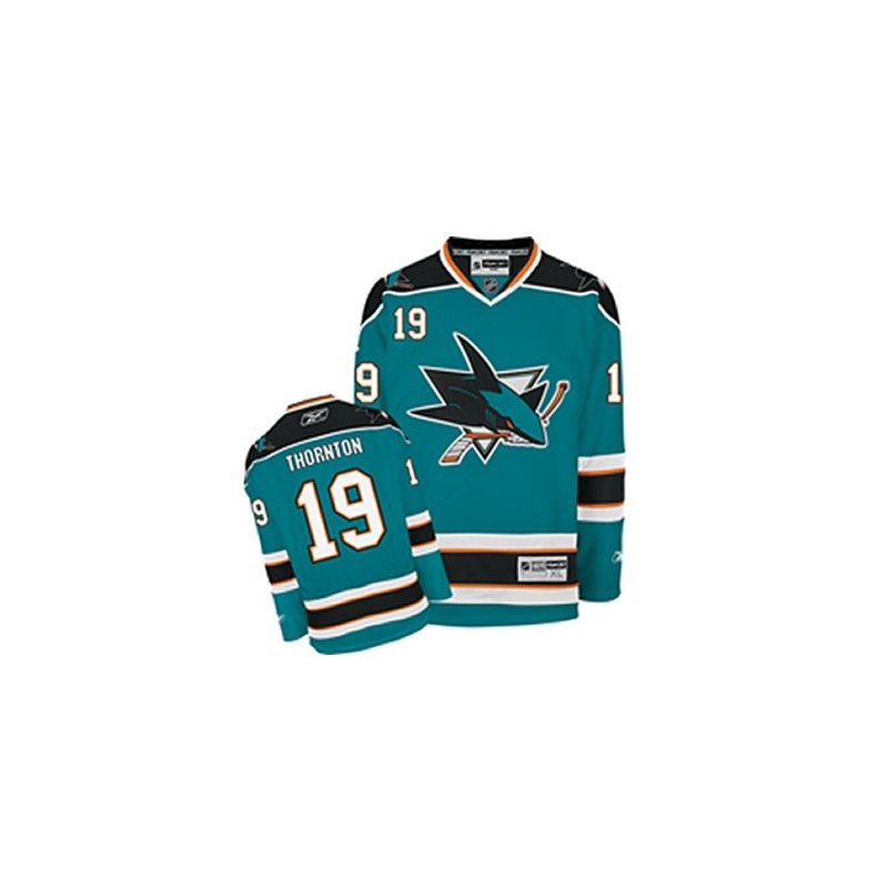 Cheap Joe Thornton Sharks Jersey #19 Green From China