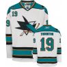 Cheap Joe Thornton Sharks Jersey #19 White Green From China