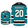 Cheap Evgeni Nabokov Sharks Jersey #20 Blue From China