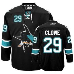 Cheap Ryane Clowe Sharks Jersey #29 Black From China