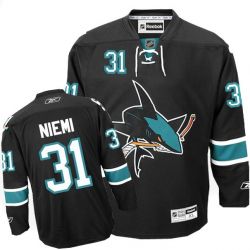 Cheap Antti Niemi Sharks Jersey #31 Black From China