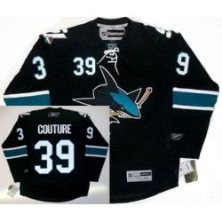 Cheap Logan Couture Sharks Jersey #39 Black From China