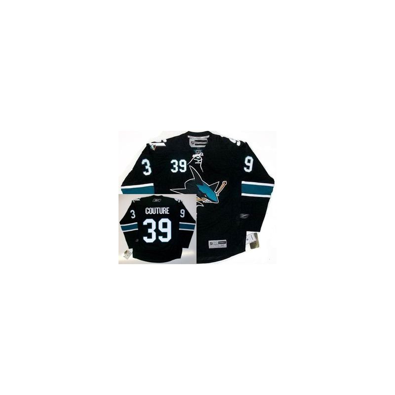 Cheap Logan Couture Sharks Jersey #39 Black From China