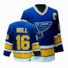 Cheap Brett Hull Blues Jersey #16 Blue Throwback From China