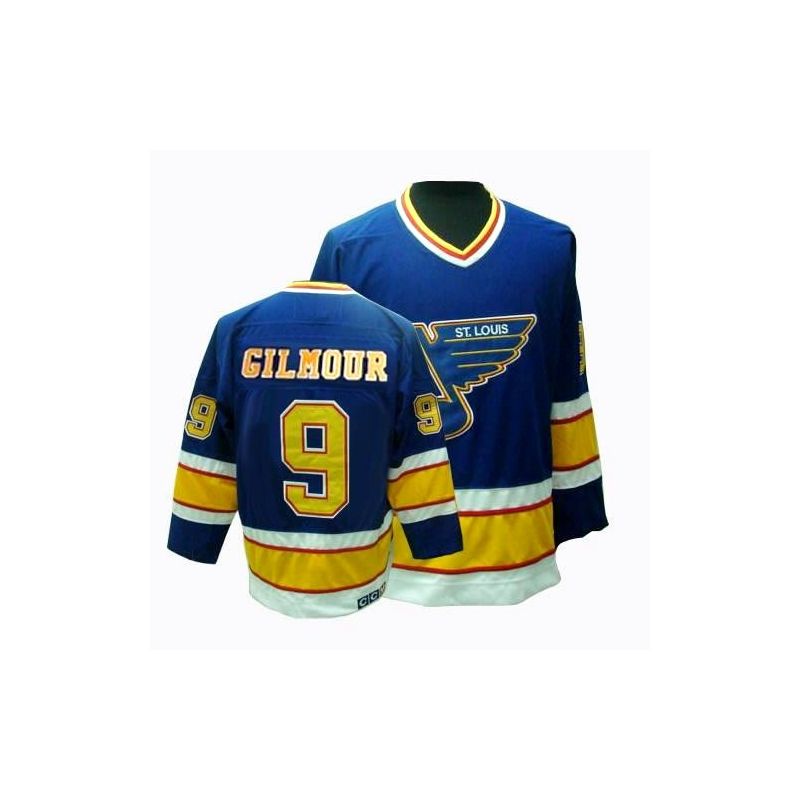 Cheap Doug Gilmour Blues Jersey #9 Blue Throwback From China