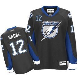 Cheap Simon Gagne Lightning Jersey #12 Black From China