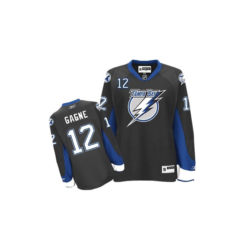 Cheap Simon Gagne Lightning Jersey #12 Black From China