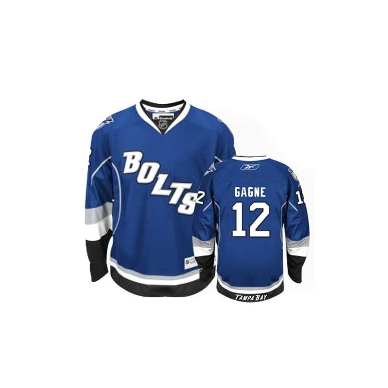 Cheap Simon Gagne Lightning Jersey #12 Blue 3rd From China