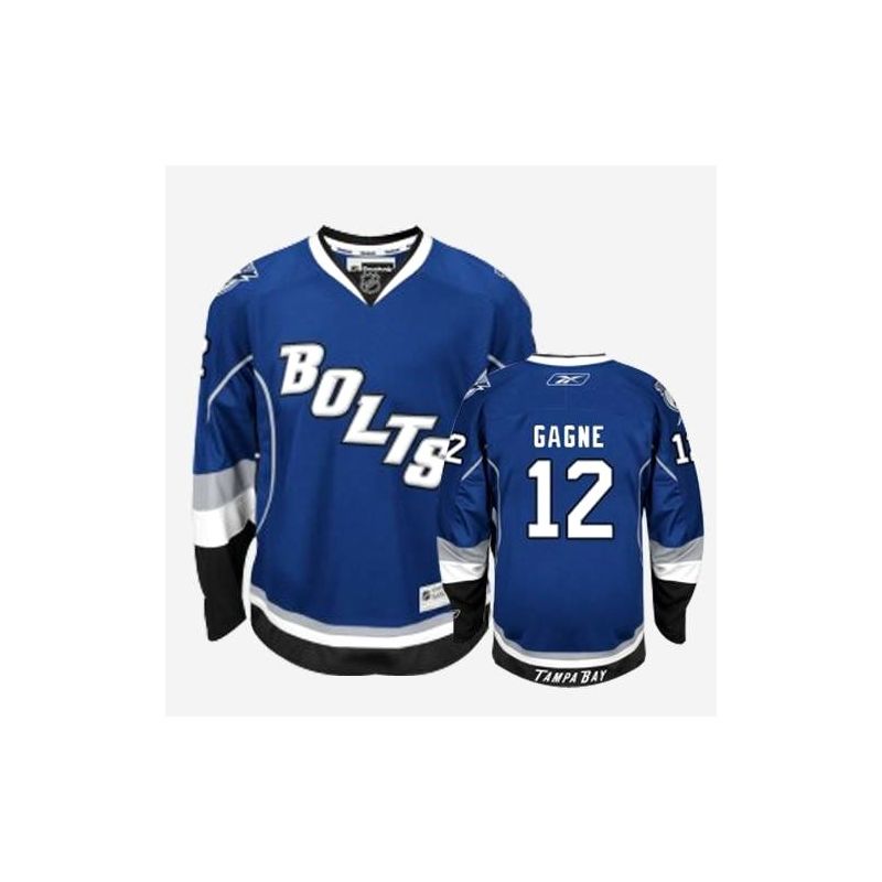 Cheap Simon Gagne Lightning Jersey #12 Blue Third From China