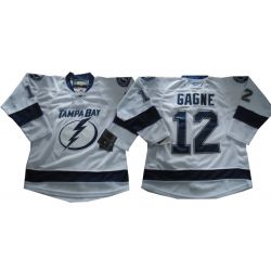 Cheap Simon Gagne Lightning Jersey #12 White From China