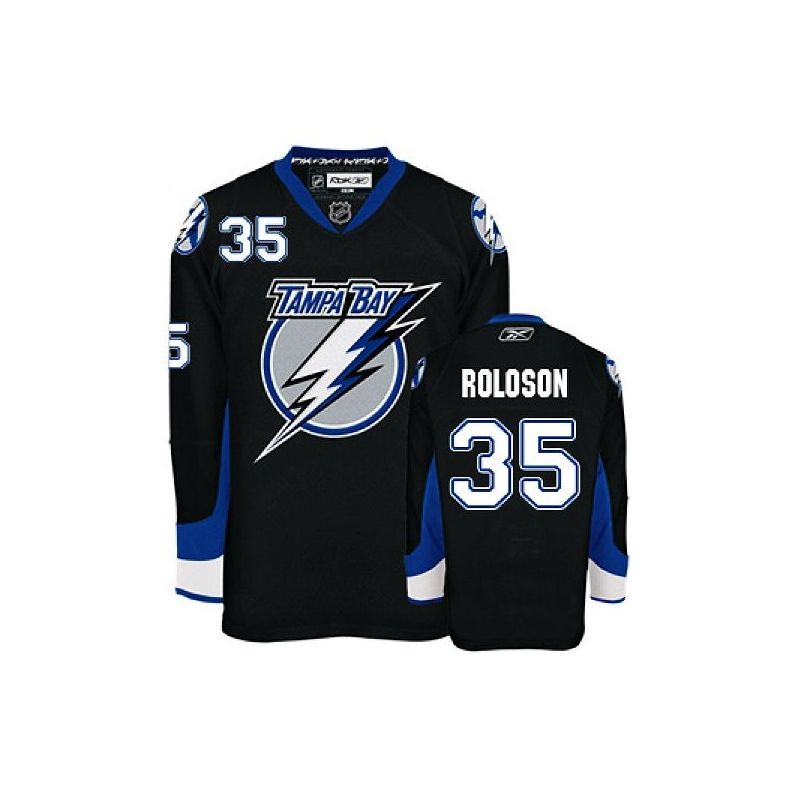 Cheap Dwayne Roloson Lightning Jersey #35 Black From China